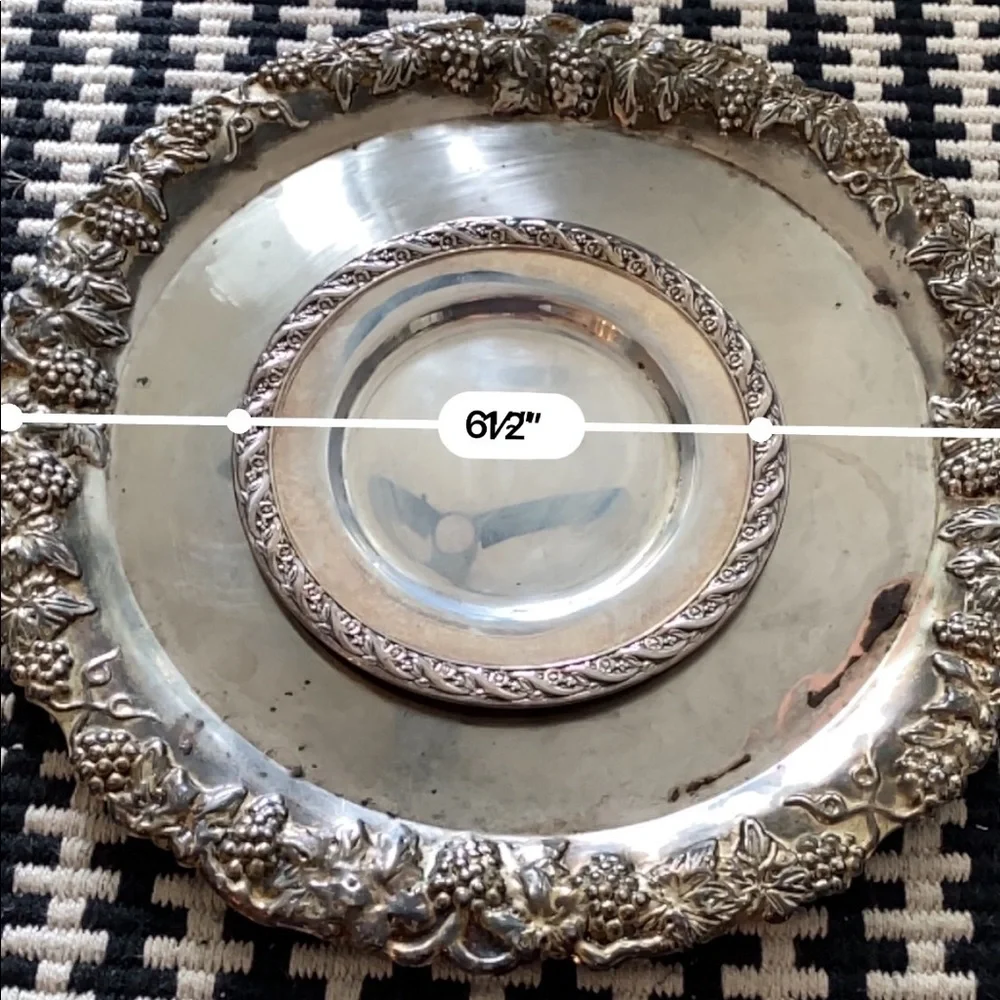 Vintage Silver Trays Versatile Use Bundle of 2